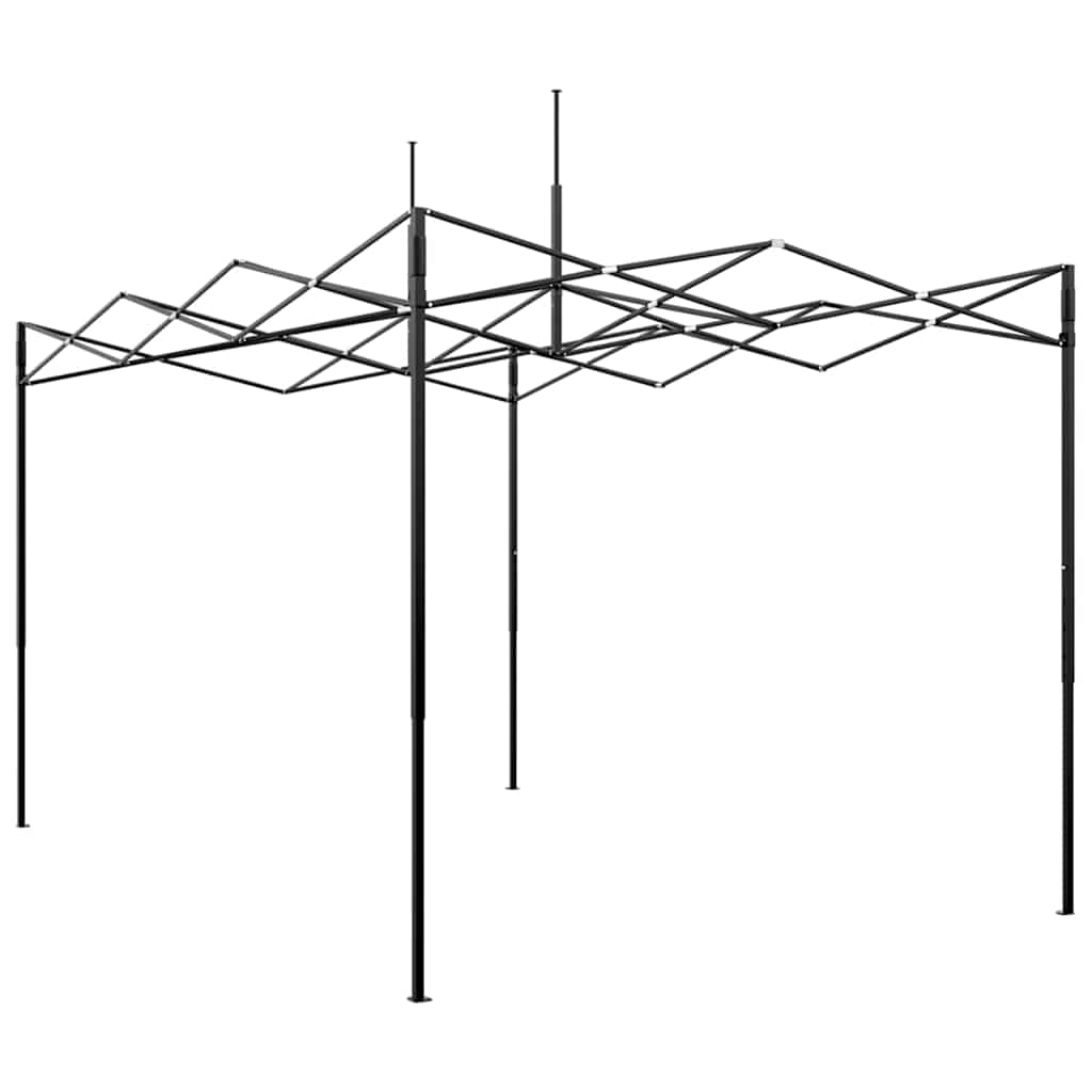 Drivhus med op-poppende ramme Grøn 280 x 410 x 315 cm Jern