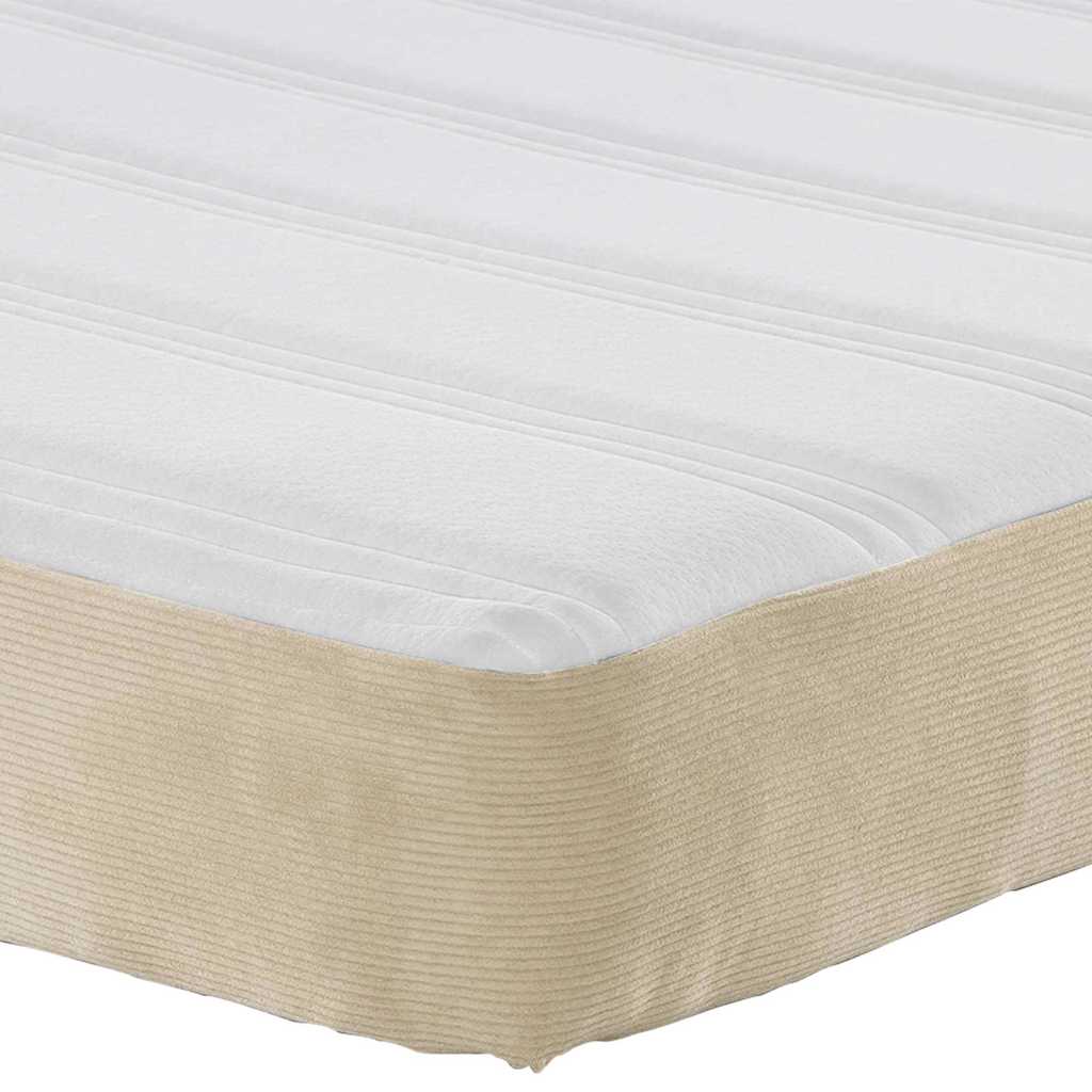Sengemadras med madras Salviegrøn 90 x 190 cm Stof