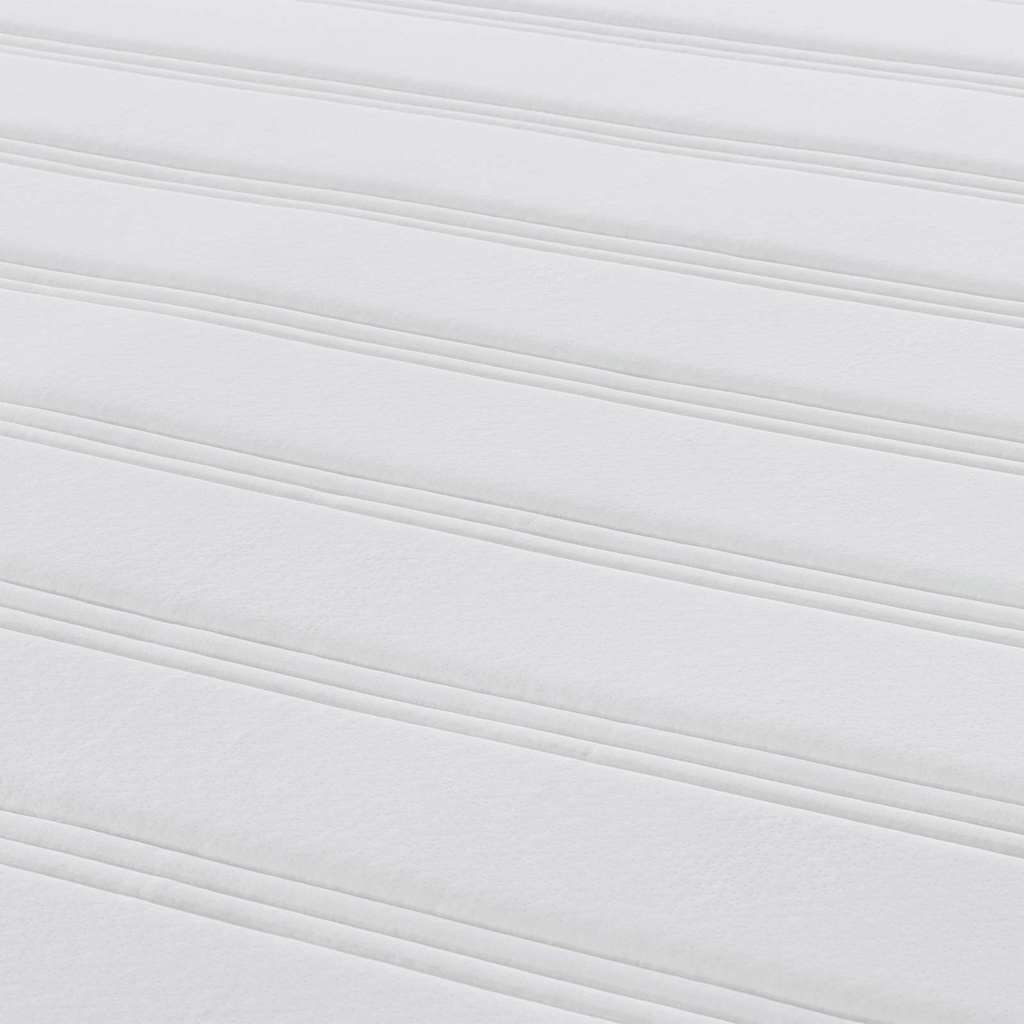 Sengemadras med madras Creme 120 x 190 cm Stof