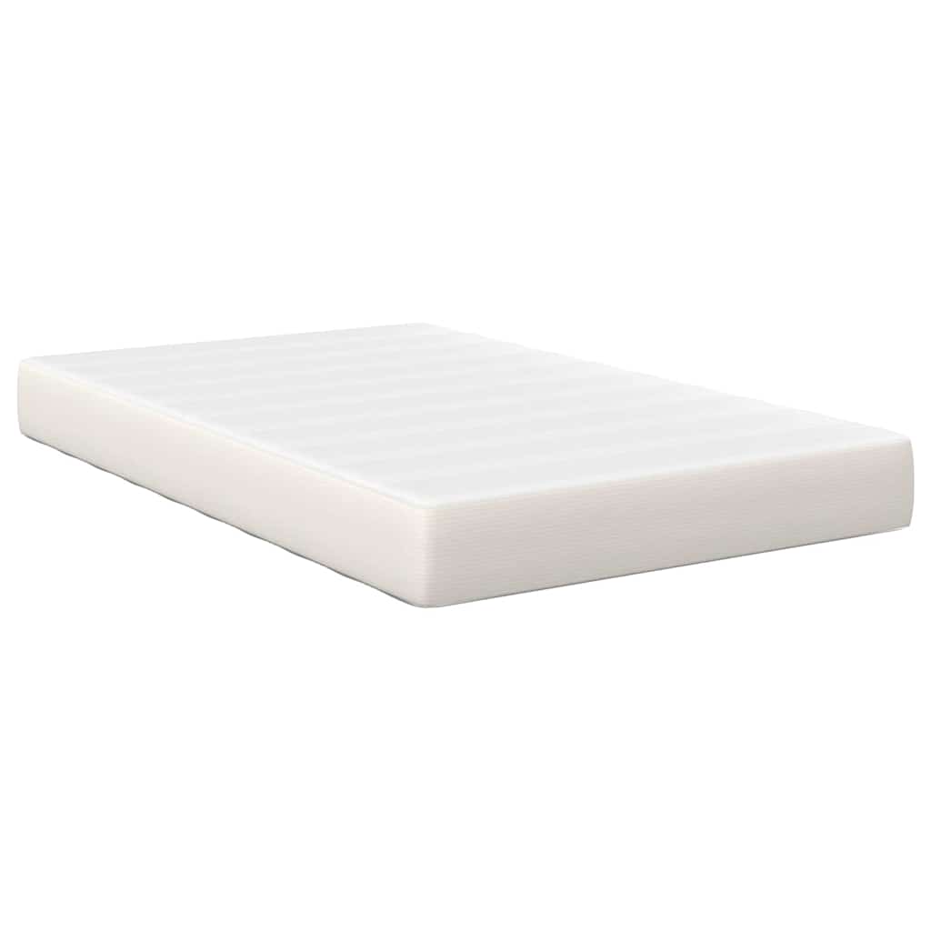 Sengemadras med madras Creme 120 x 190 cm Stof