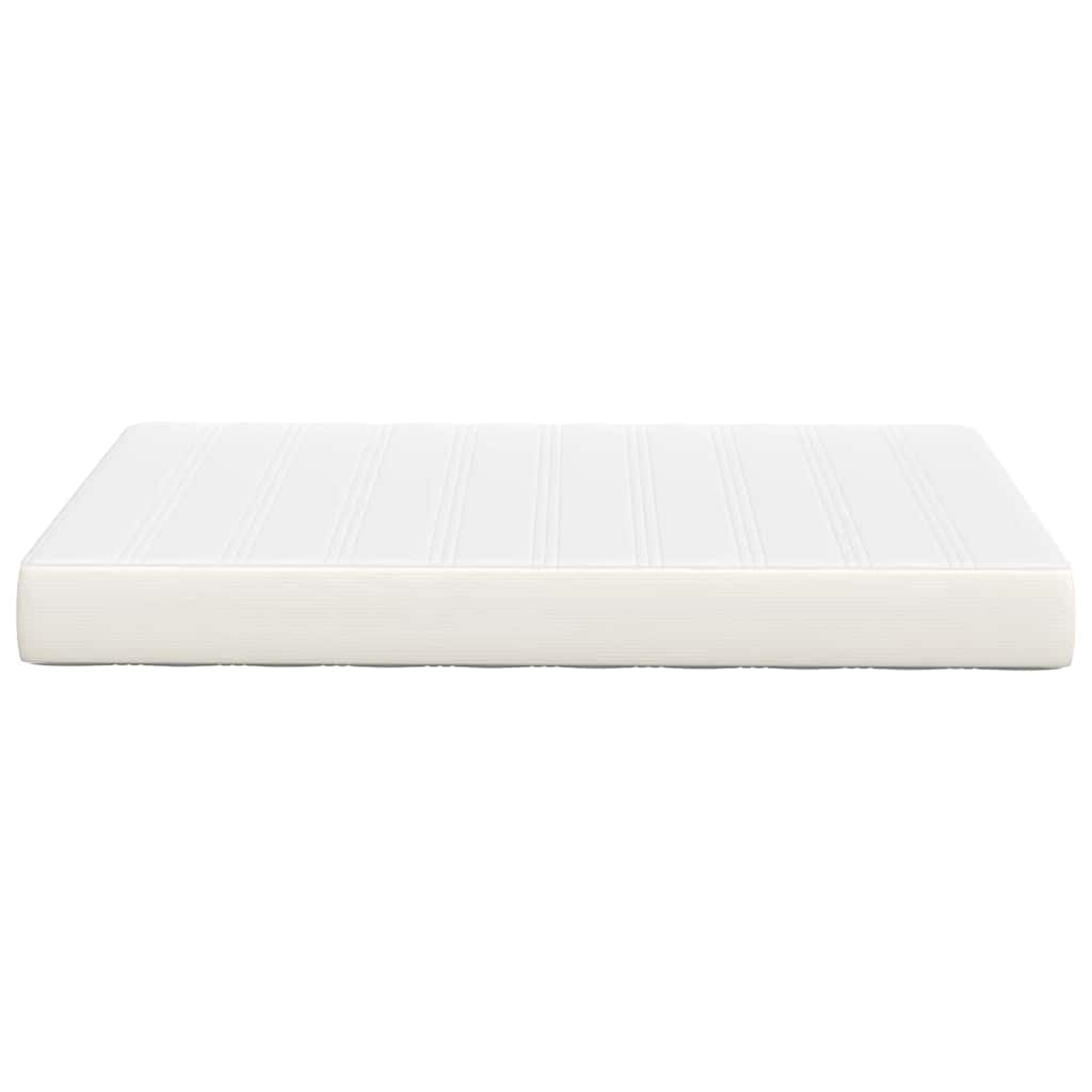 Sengemadras med madras Creme 120 x 190 cm Stof