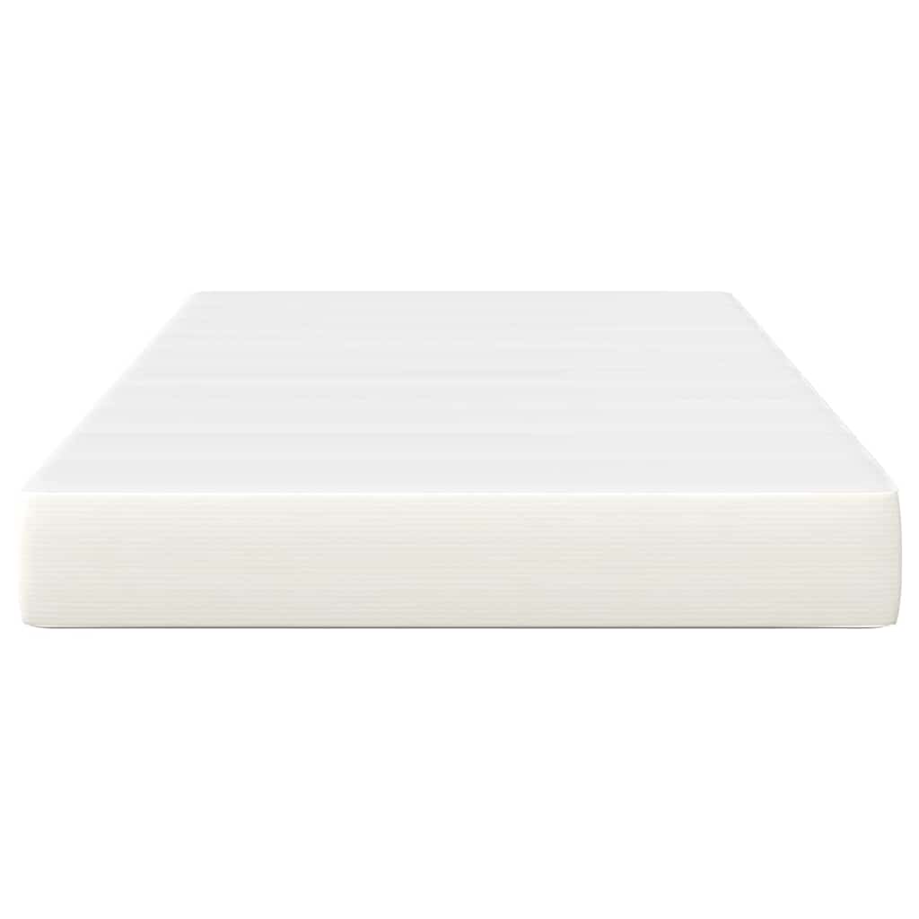 Sengemadras med madras Creme 120 x 190 cm Stof