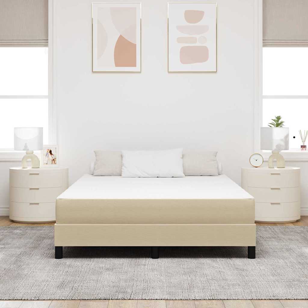 Sengemadras med madras Salviegrøn 140 x 190 cm Stof