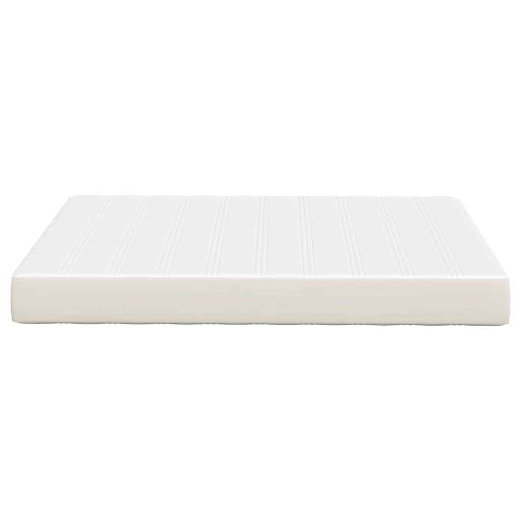 Sengemadras med madras Creme 140 x 200 cm Stof