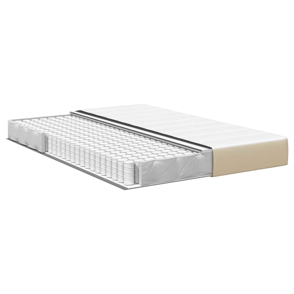 Sengemadras med madras Salviegrøn 140 x 200 cm Stof