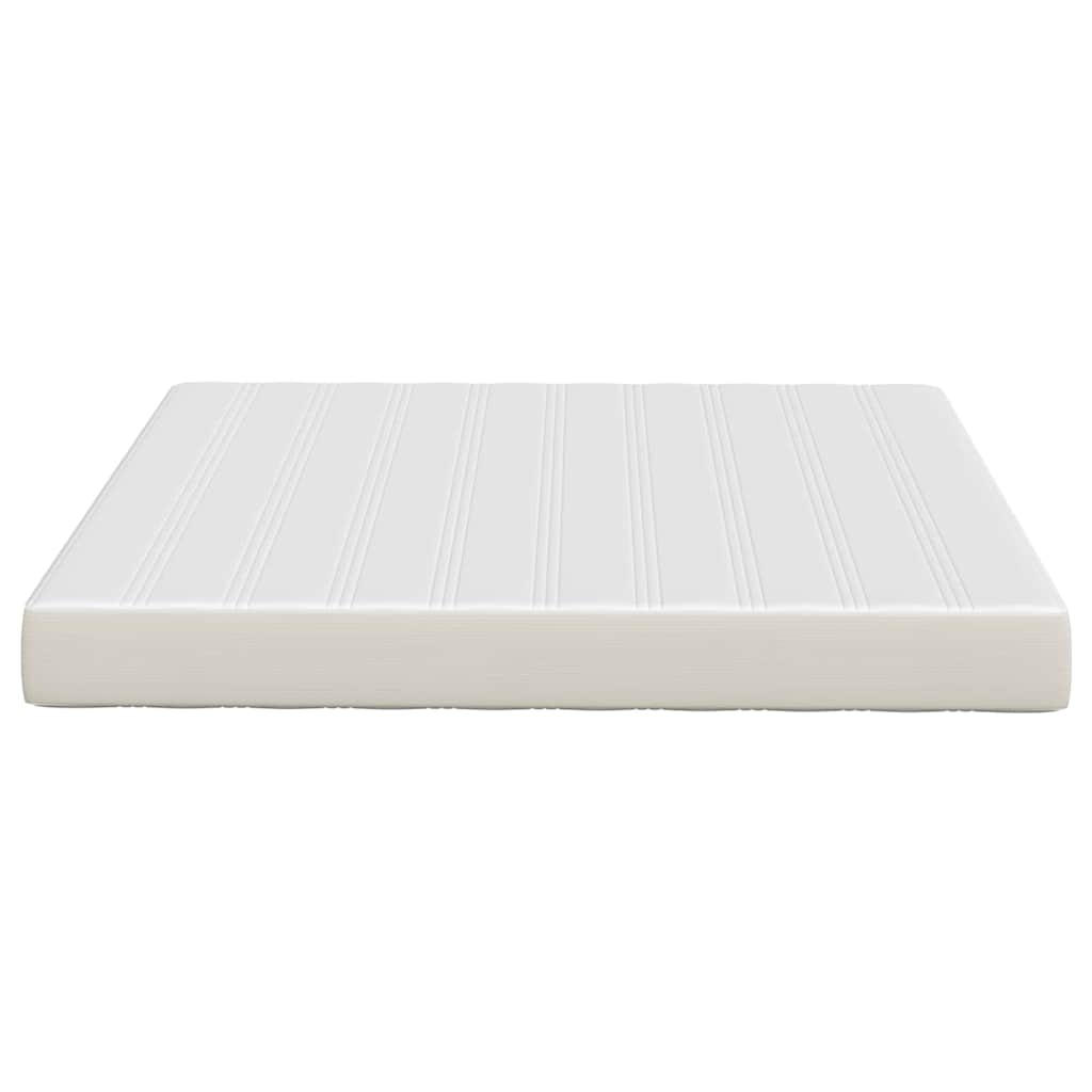 Sengemadras med madras Creme 180 x 200 cm Stof