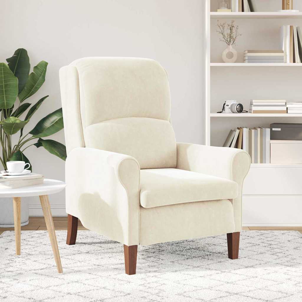 lænestol Creme Fløjl