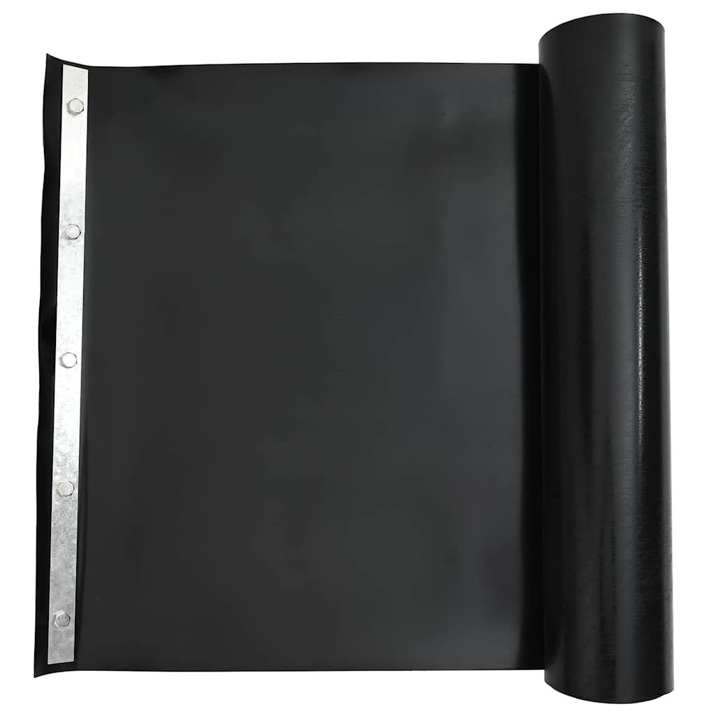 Rodspærre med metalstrimmel 0,7 x 5 m Polyethylen Sort
