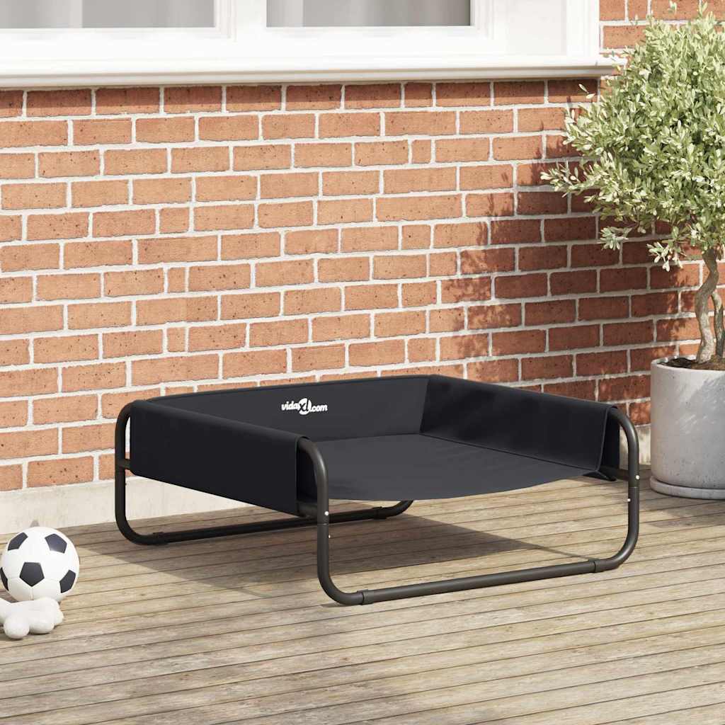 Hundeseng Sort 75 x 75 x 30 cm Stål