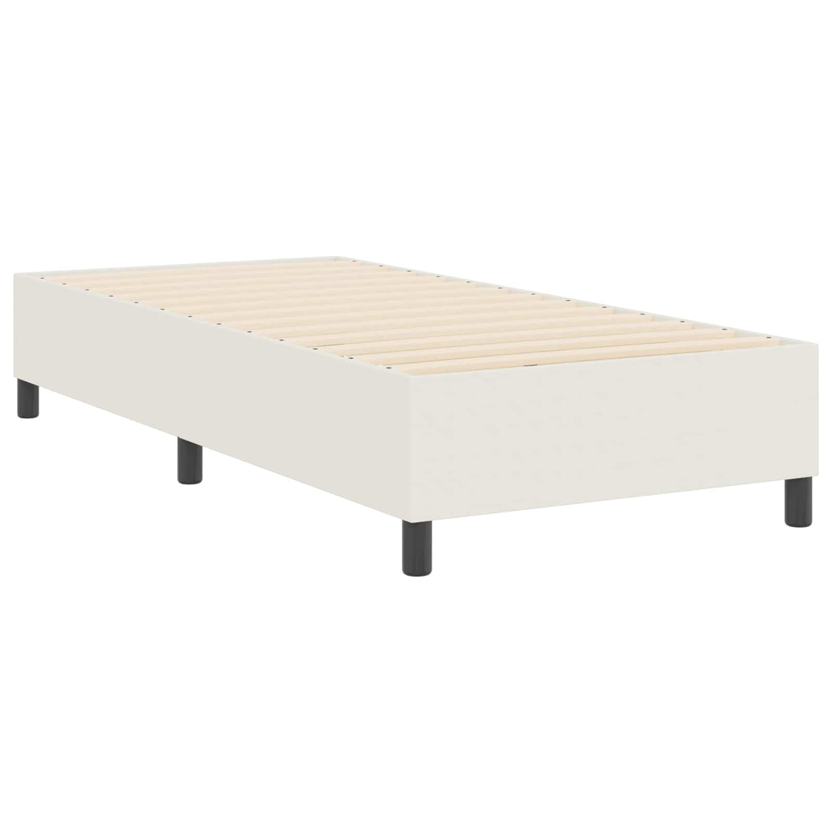 Platform sengestel Creme 100 x 200 cm Velourstof
