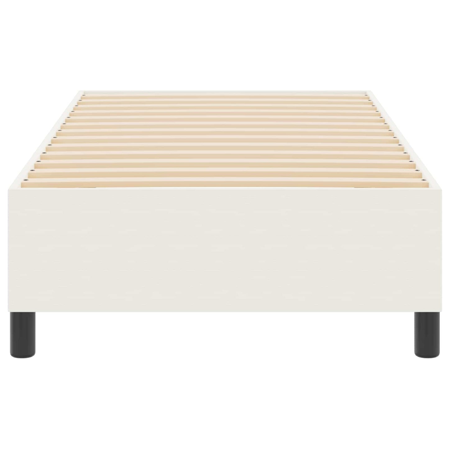 Platform sengestel Creme 100 x 200 cm Velourstof