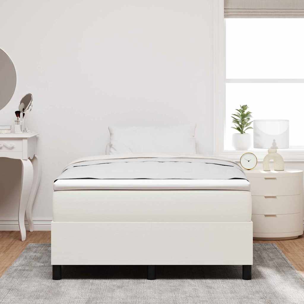 Platform sengestel Creme 120 x 200 cm Velourstof