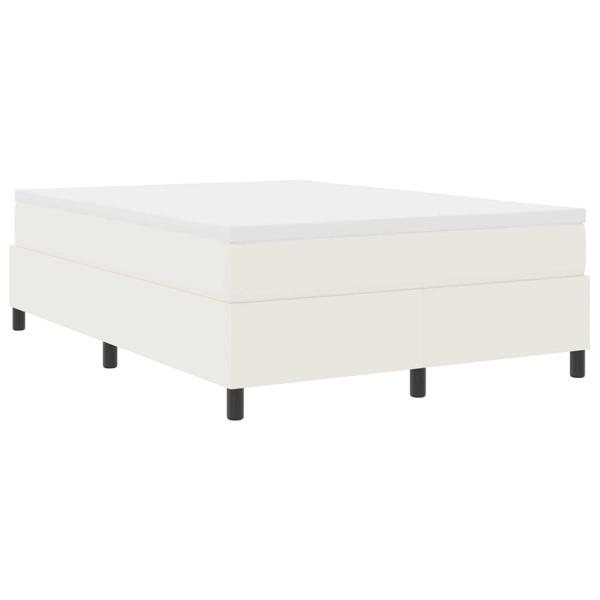 Platform sengestel Creme 140 x 190 cm Velourstof