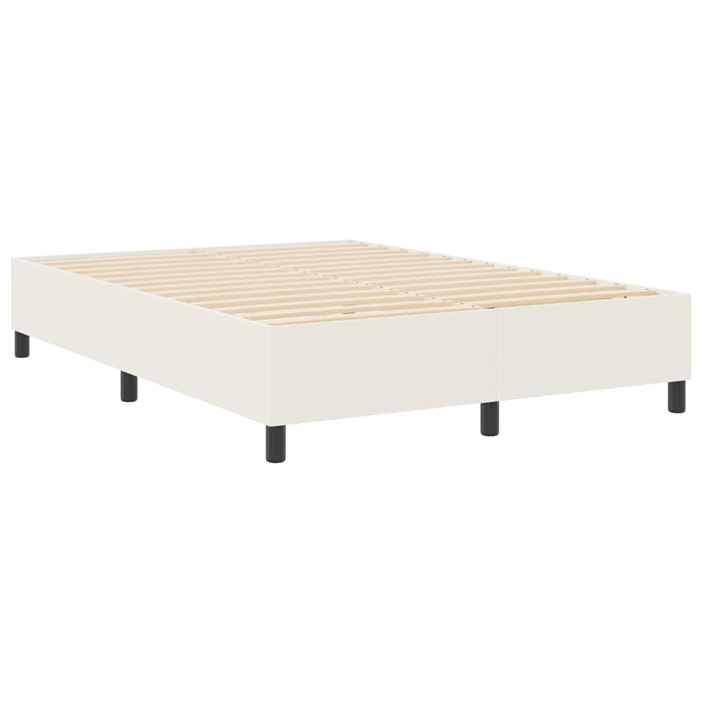 Platform sengestel Creme 140 x 190 cm Velourstof