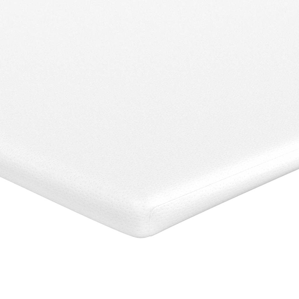 Box spring seng Creme og hvid 120 x 200 cm Velourstof