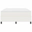 Box spring seng Creme og hvid 140 x 190 cm Velourstof
