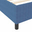 Box spring seng Blå og Hvid 140 x 200 cm Velourstof