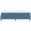 Box spring seng Blå og Hvid 140 x 200 cm Velourstof