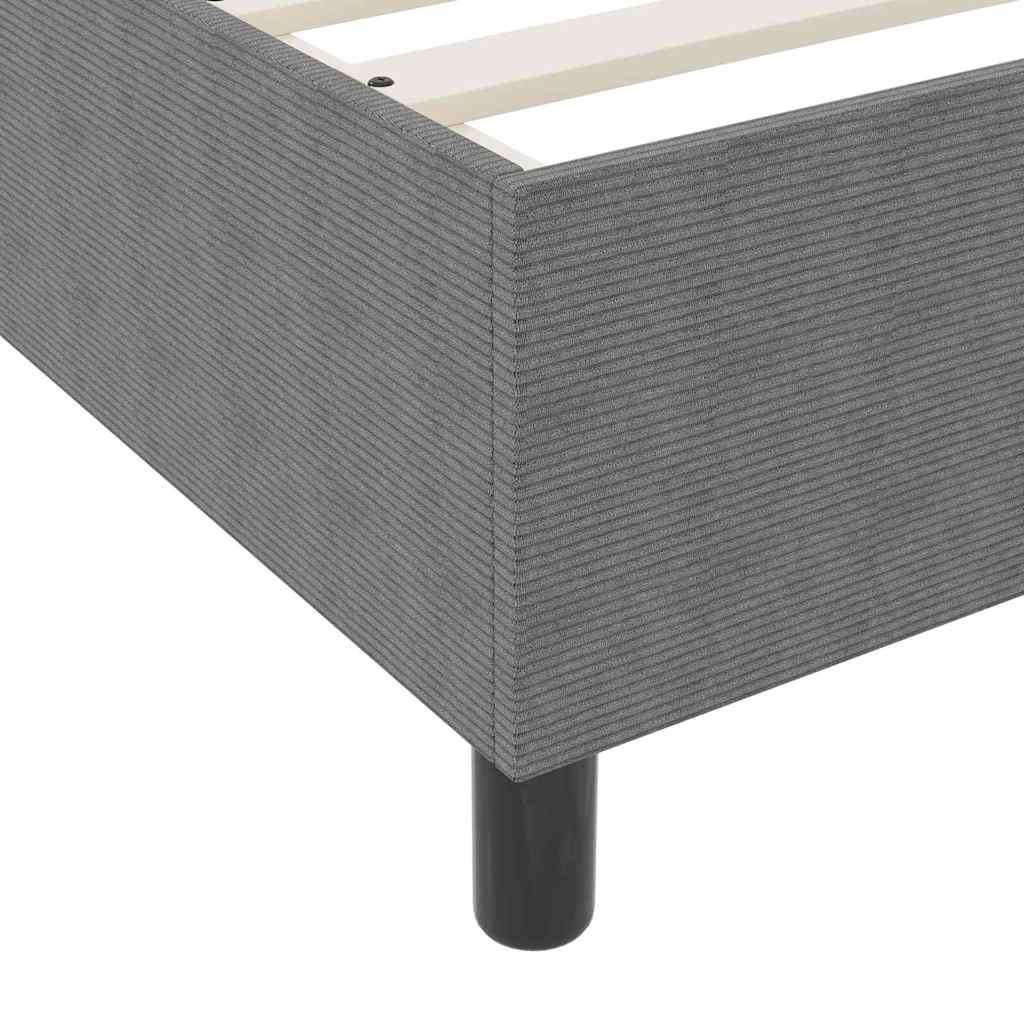 Box spring seng Lys Grå og Hvid 180 x 200 cm Velourstof