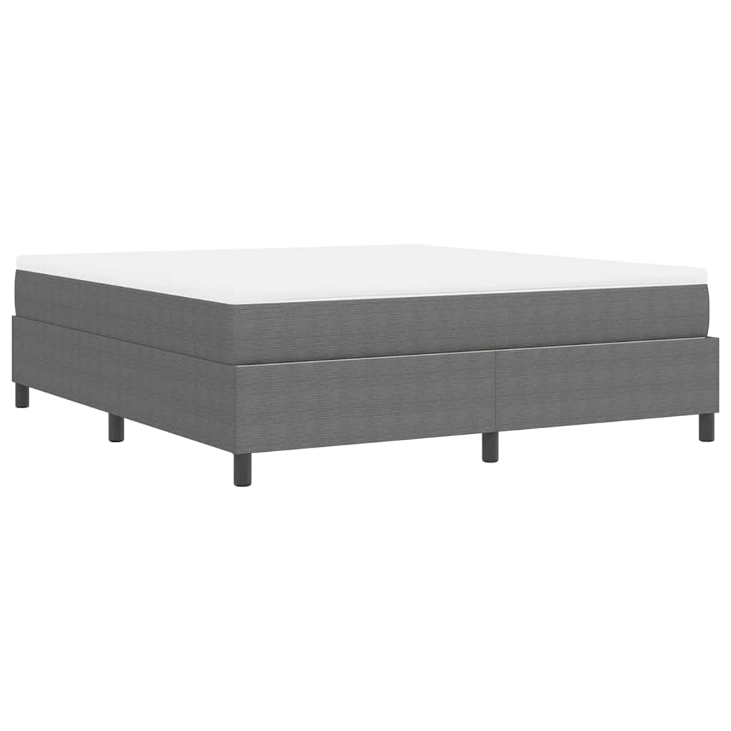 Box spring seng Lys Grå og Hvid 180 x 200 cm Velourstof