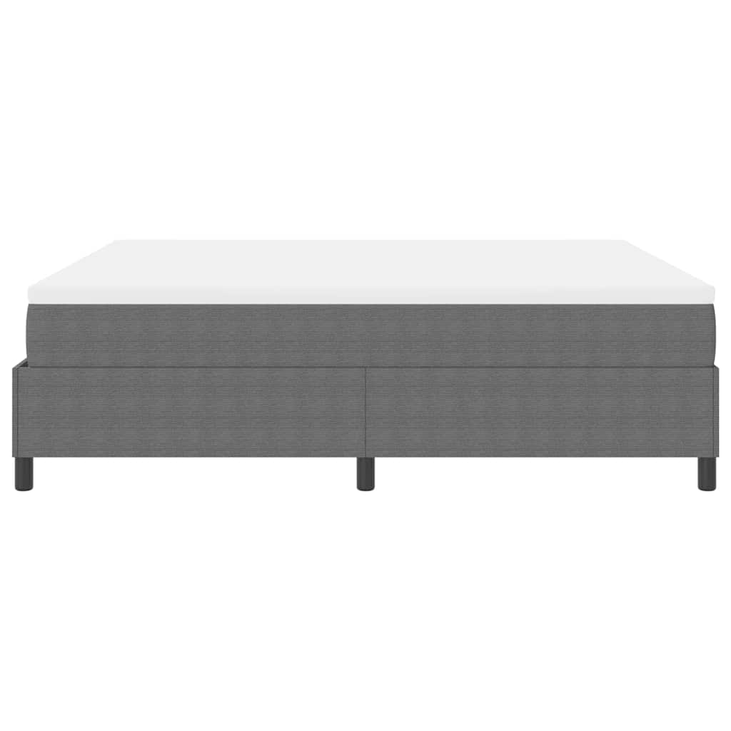 Box spring seng Lys Grå og Hvid 180 x 200 cm Velourstof