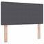 Box spring seng Mørkegrå og Hvid 100 x 200 cm Velourstof