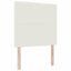 Box spring seng Creme og hvid 120 x 190 cm Velourstof