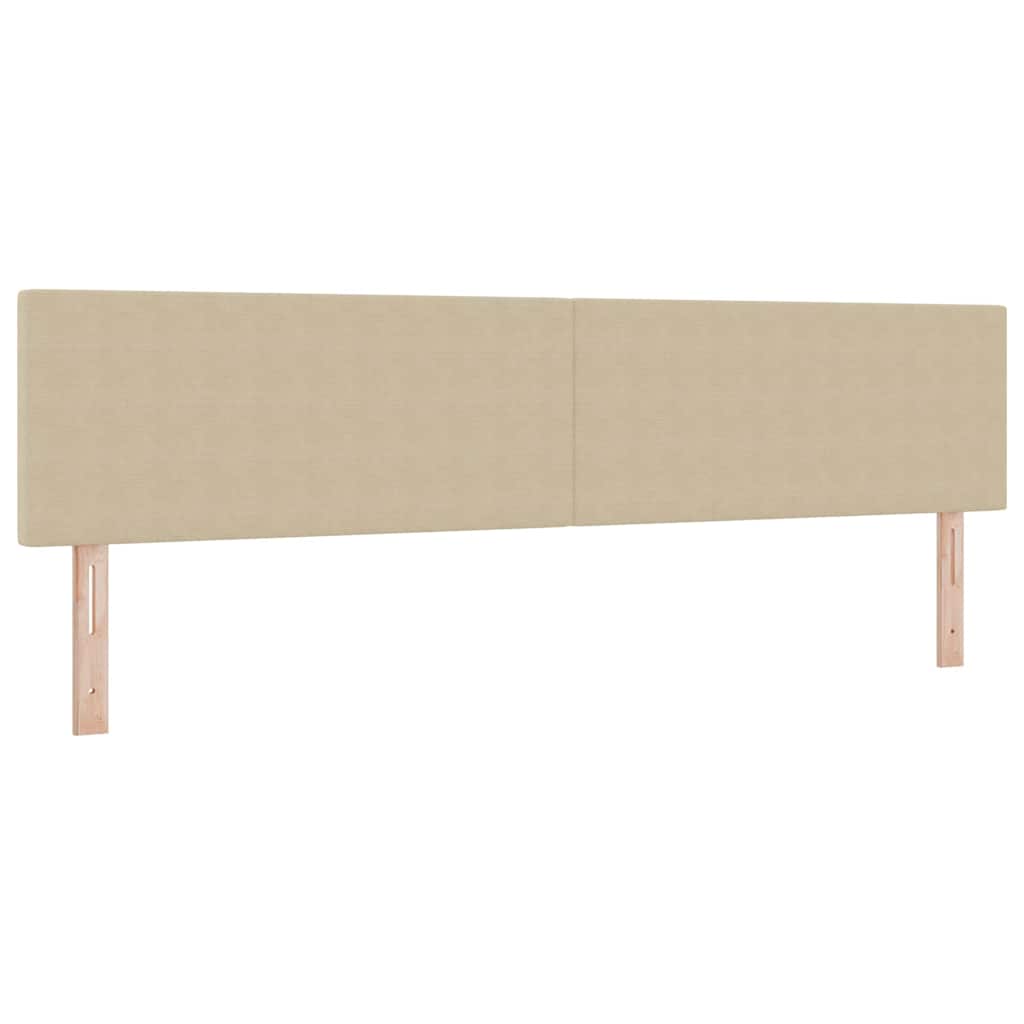 LED Box Spring Bed Lys Grå og Hvid 200 x 200 cm Velourstof