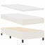 LED Box Spring Bed Creme og hvid 80 x 200 cm Velourstof