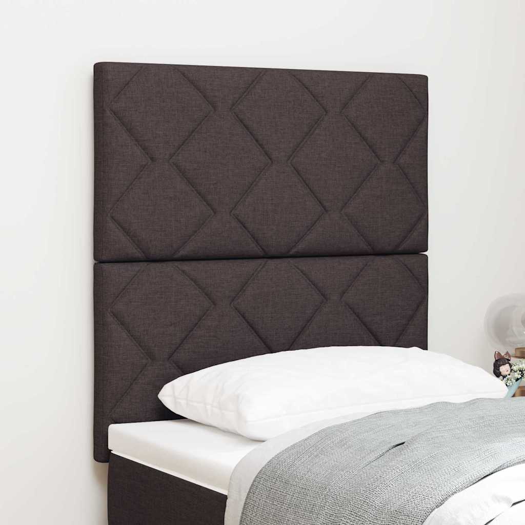Hovedgærde Mørk Brun 80 cm Stof