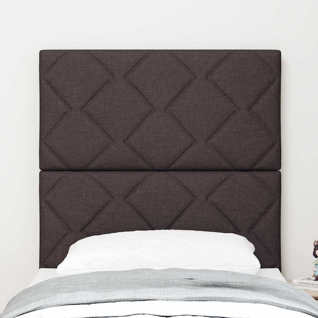 Hovedgærde Mørk Brun 80 cm Stof
