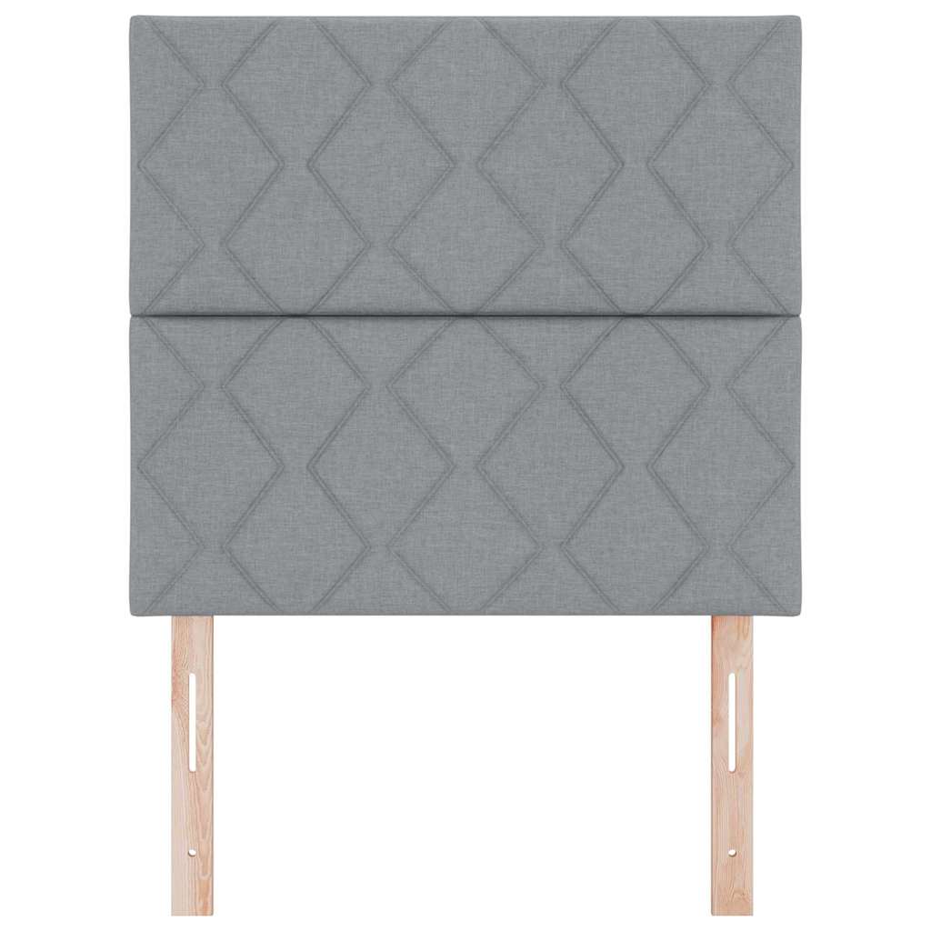 Hovedgærde Lysegrå 90 cm Stof