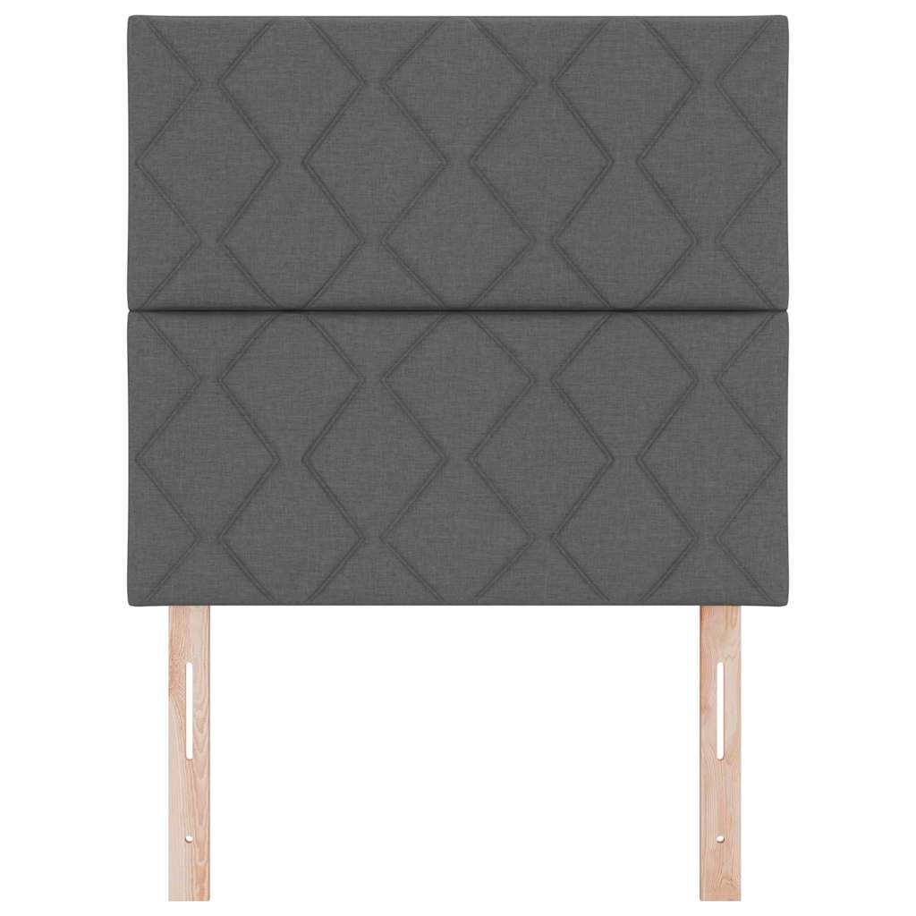 Hovedgærde Mørkegrå 100 cm Stof