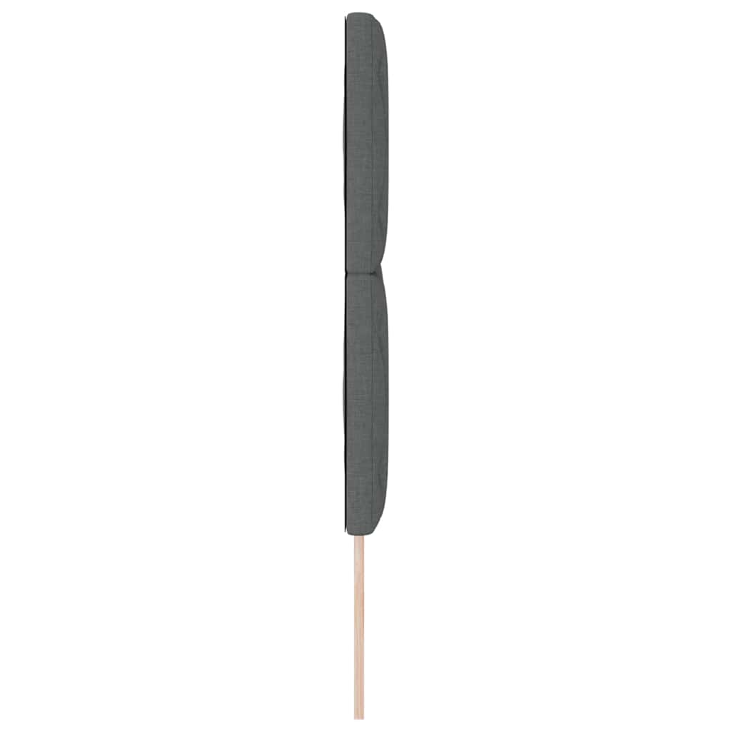 Hovedgærde Mørkegrå 144 cm Stof