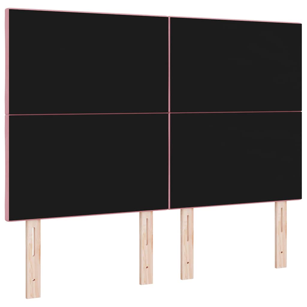 Hovedgærde Lyserød 144 cm Fløjl