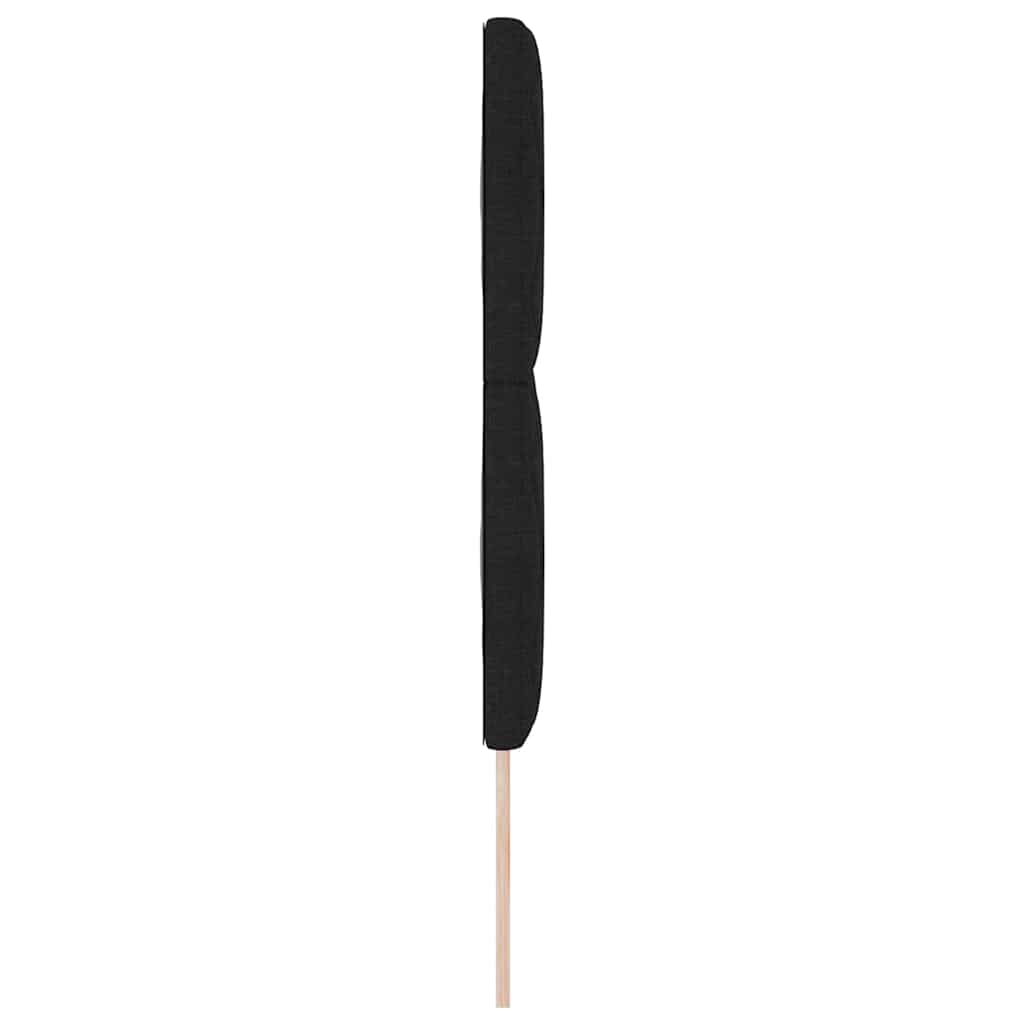 Hovedgærde Sort 160 cm Stof