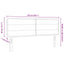 LED sengegavl med LED-lysstrimler Creme 144 cm Stof
