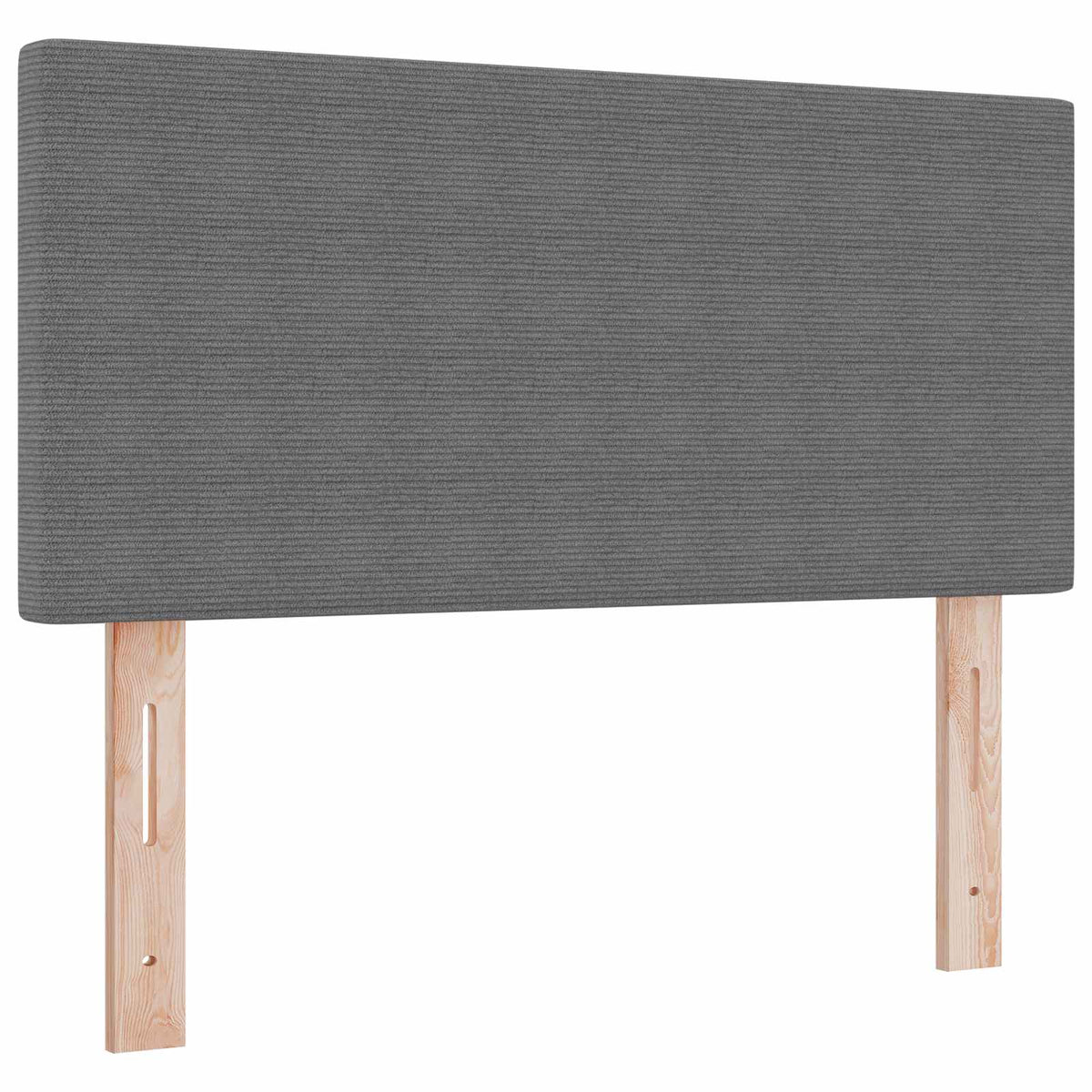 LED sengegavl med LED-lysstrimler Lysegrå 80 cm Velourstof