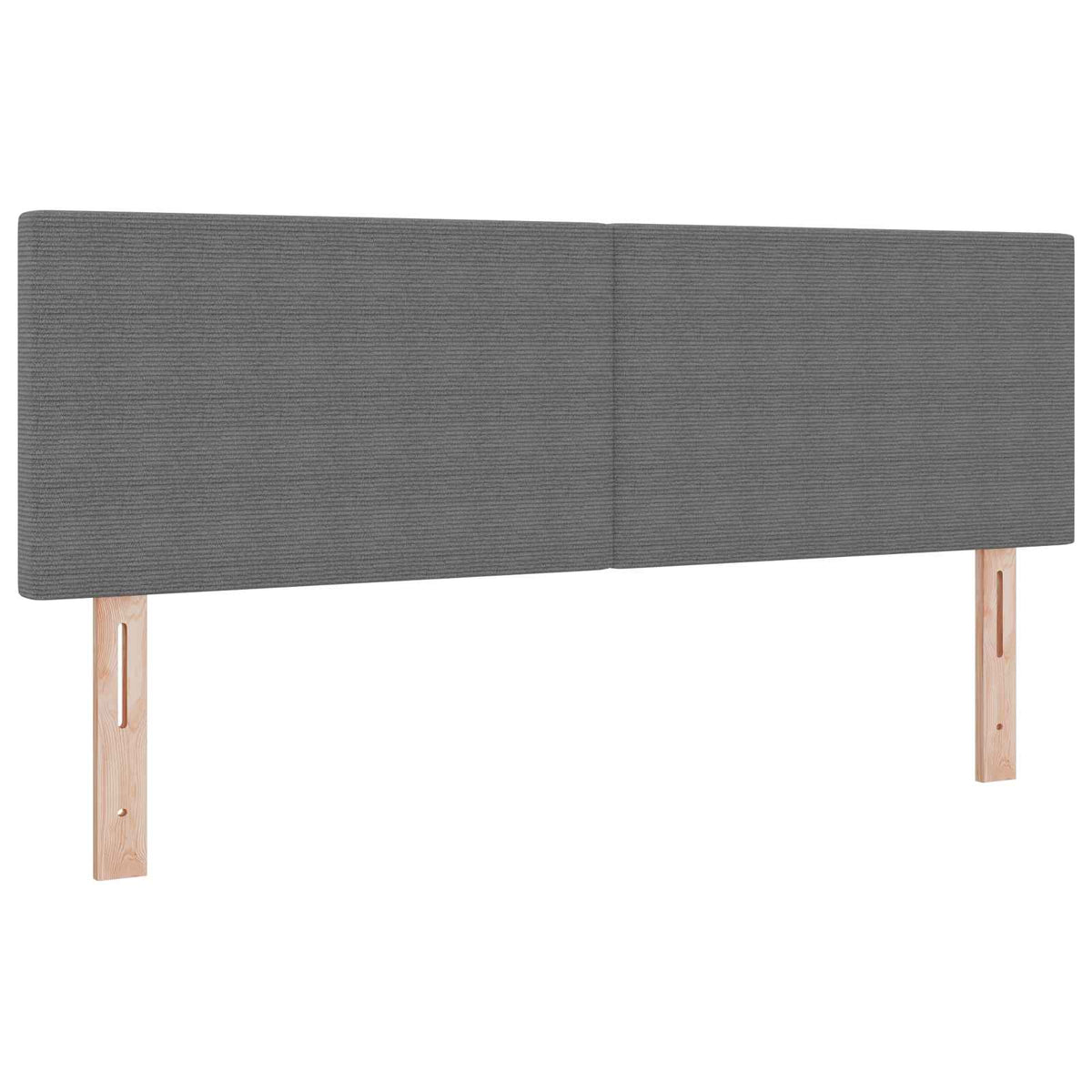 LED sengegavl med LED-lysstrimler Lysegrå 144 cm Velourstof