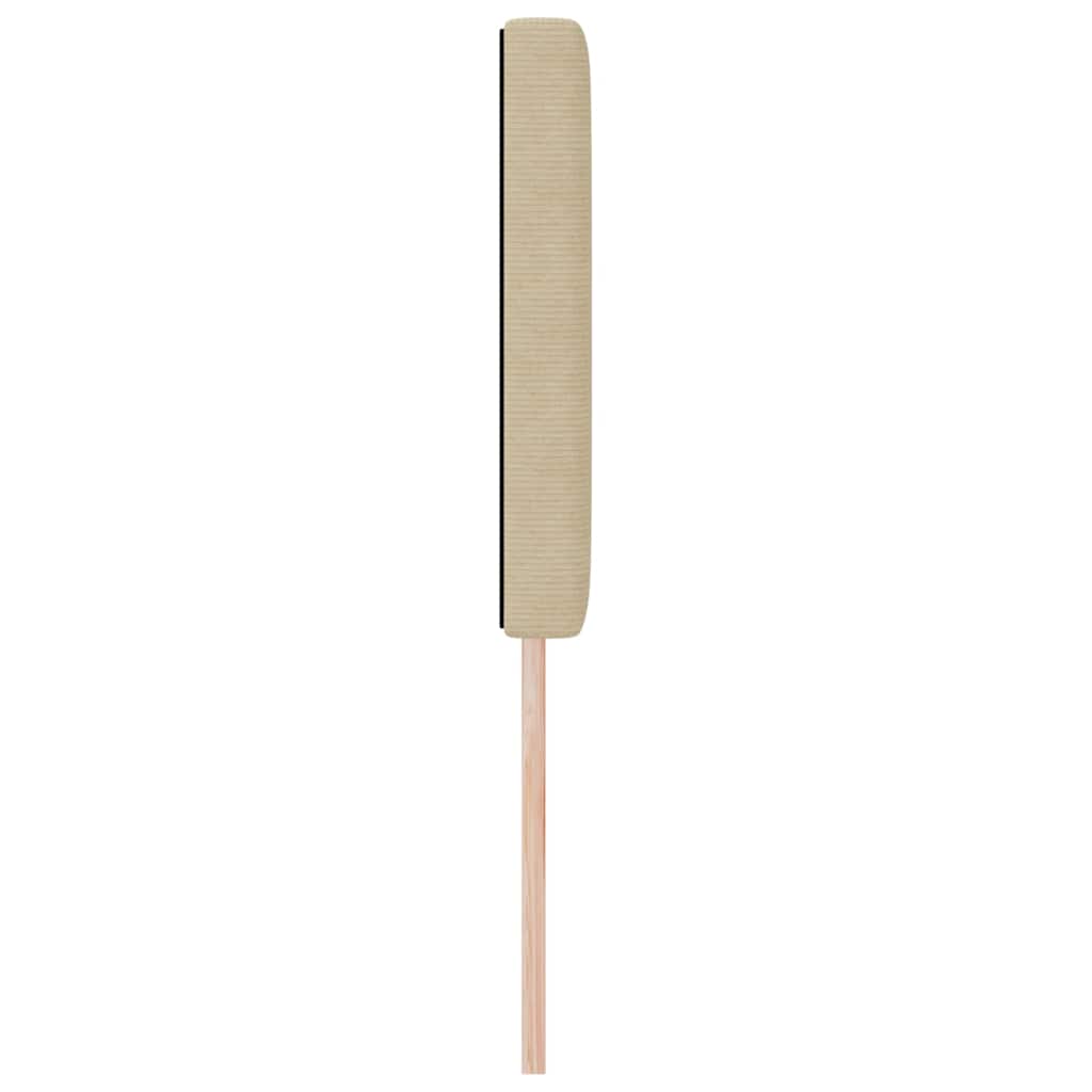 LED sengegavl med LED-lysstrimler Grågrøn 144 cm Velourstof
