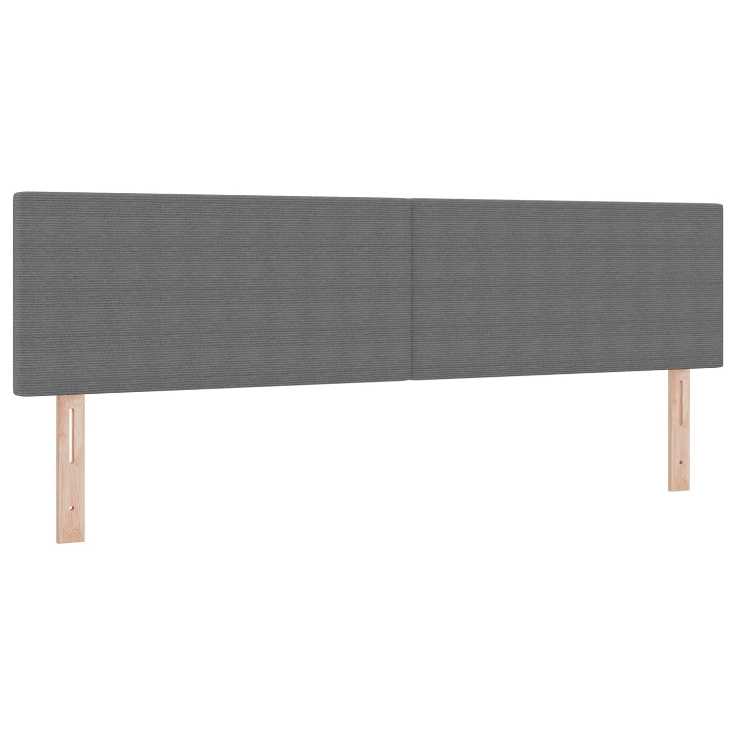 LED sengegavl med LED-lysstrimler Lysegrå 180 cm Velourstof