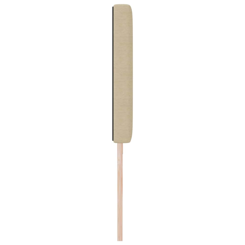 LED sengegavl med LED-lysstrimler Grågrøn 200 cm Velourstof
