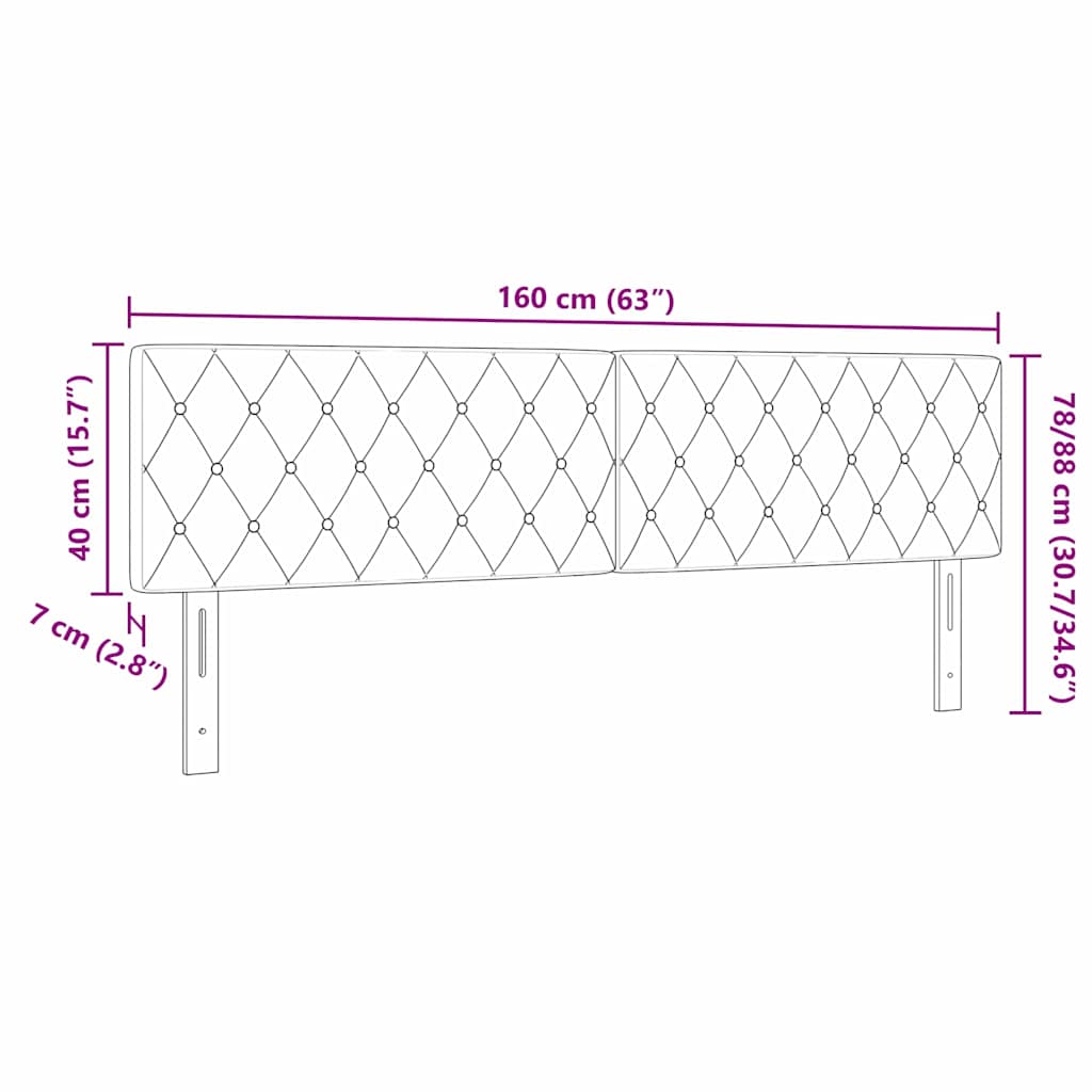 LED sengegavl med LED-lysstrimler Lysegrå 160 cm Fløjl