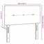 LED sengegavl med LED-lysstrimler Creme 100 cm Stof