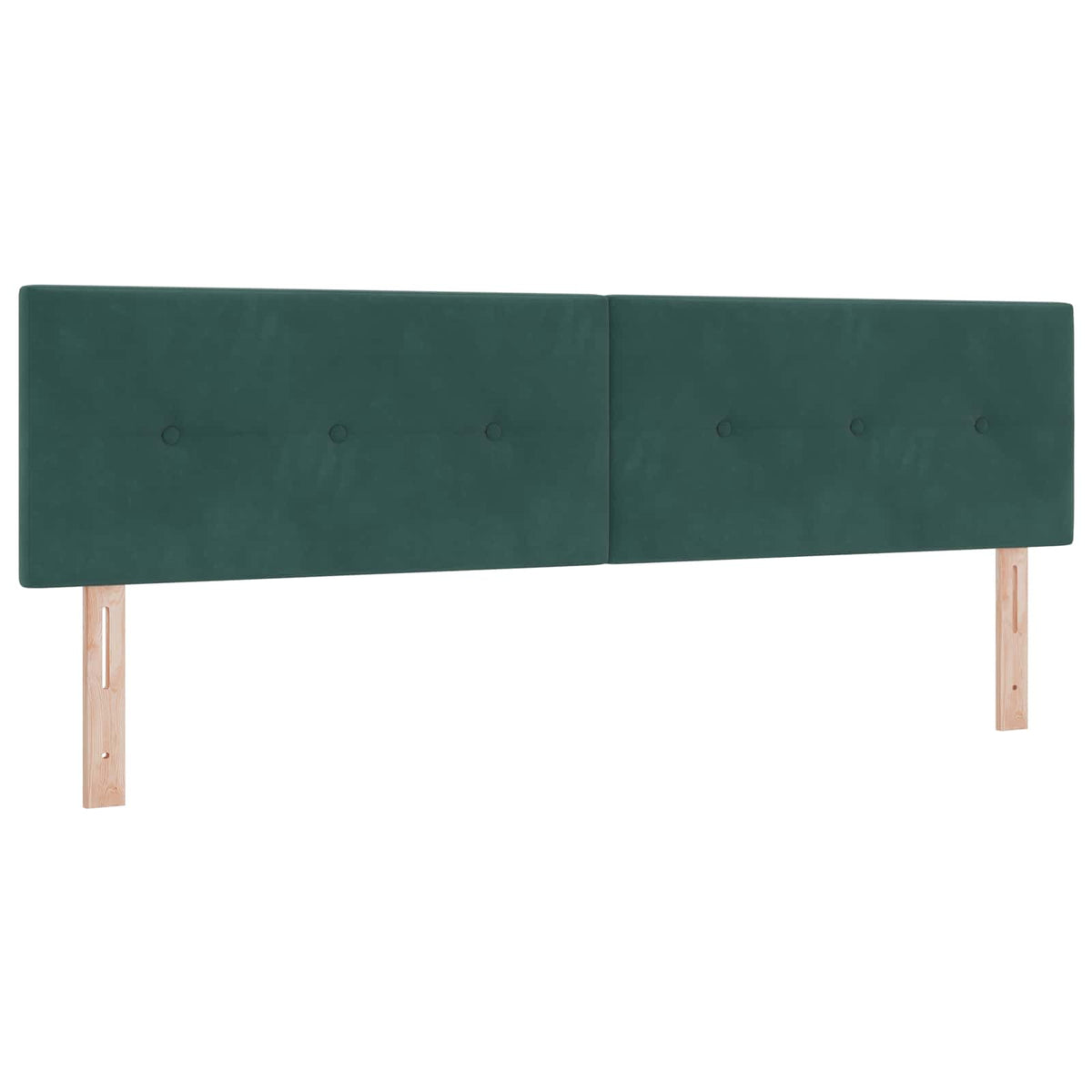 LED sengegavl med LED-lysstrimler Grøn 180 cm Fløjl