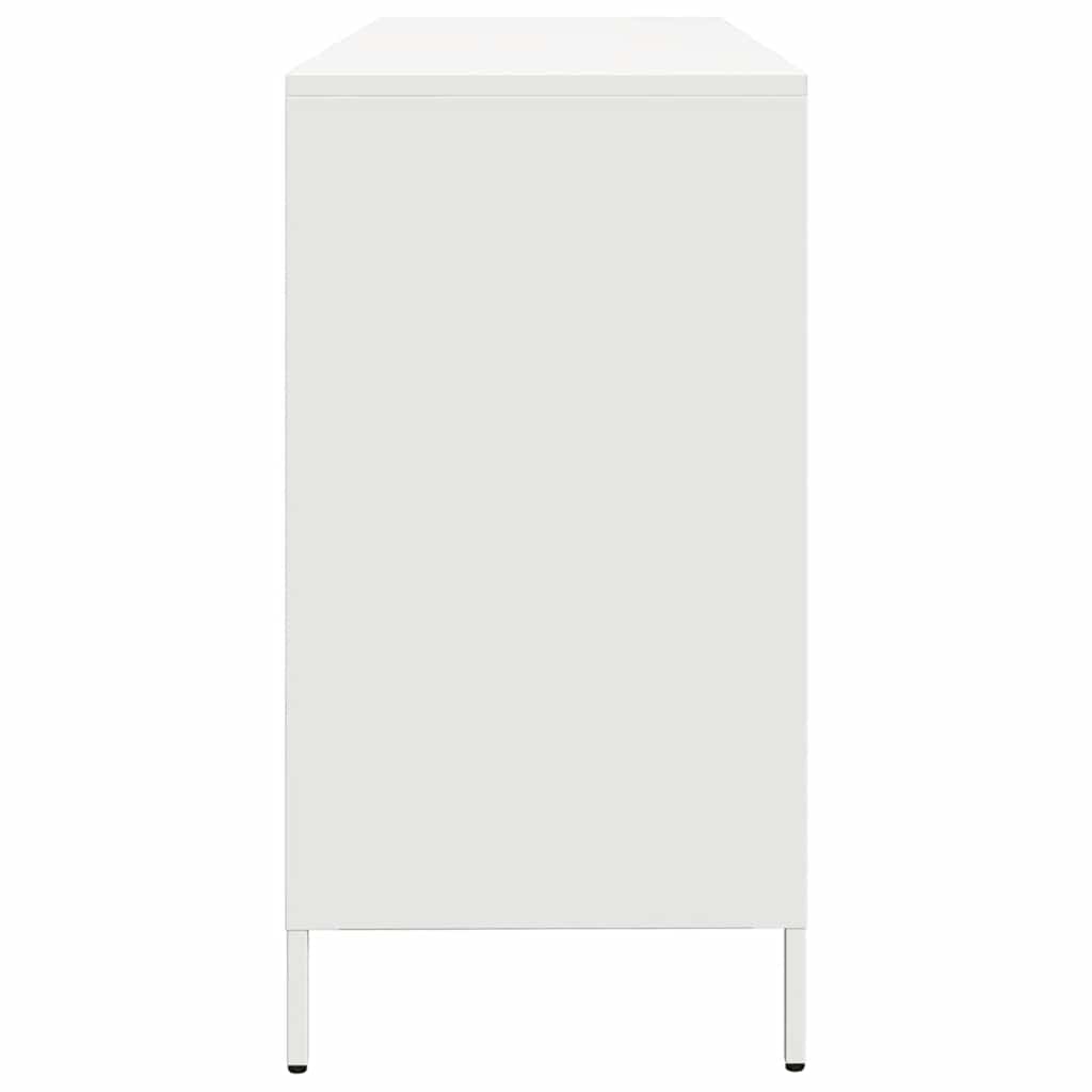 skænk 135x39x73,5 cm koldvalset stål hvid