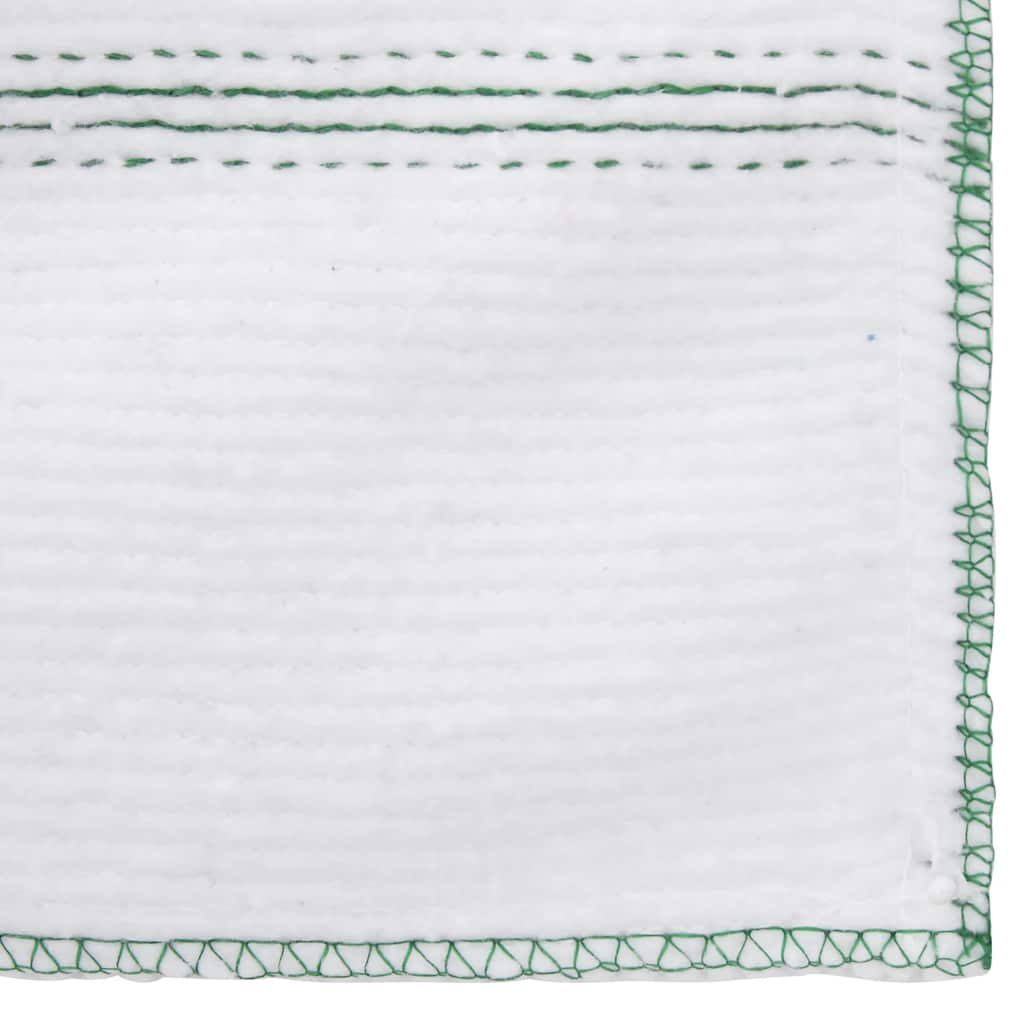 rengøringsklude 50 stk. 50x60 cm hvid med grønne striber