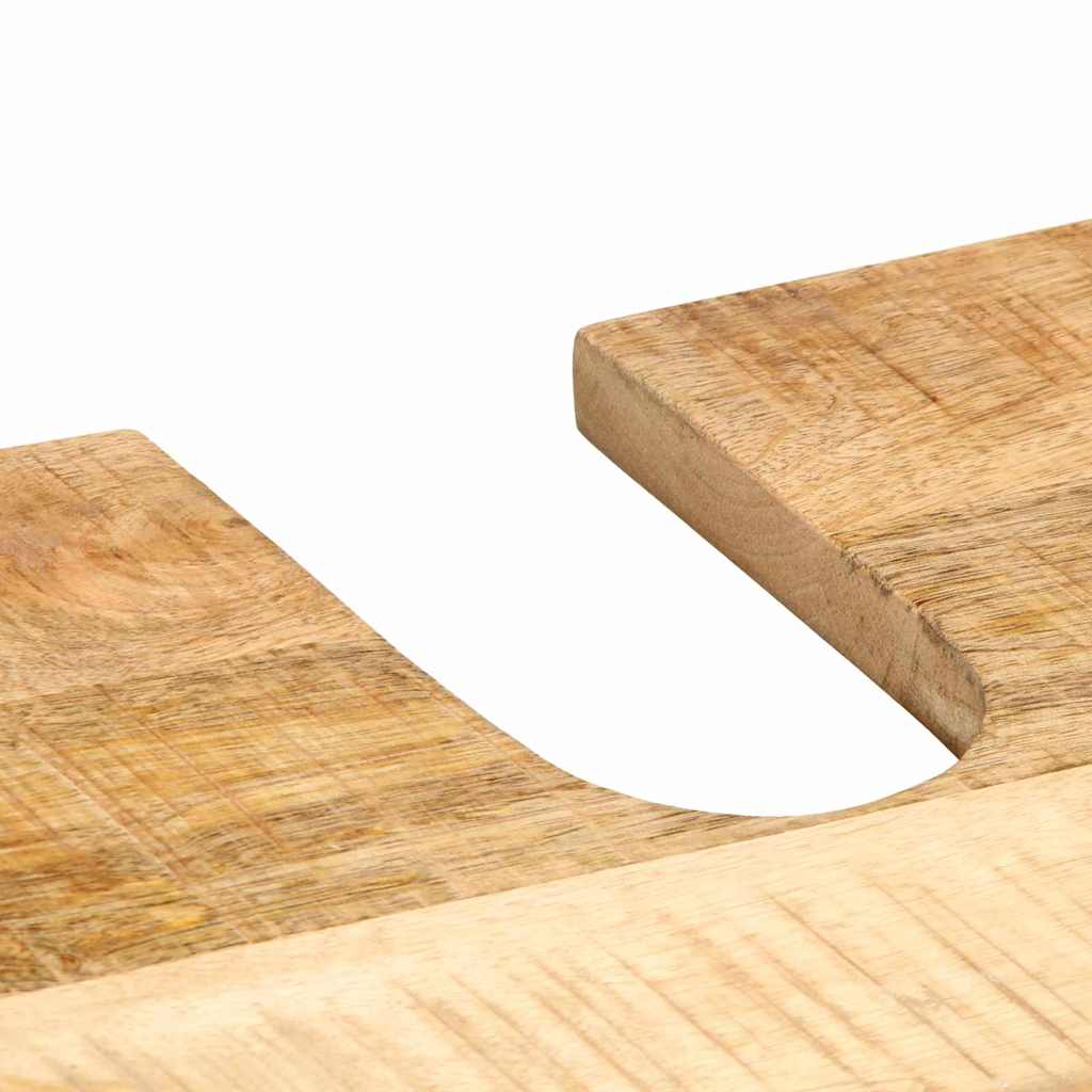 Badeværelsesmøbel sæt 2 stk. Brun Solid Ru raw mango træ