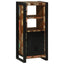 Badeværelsesmøbel sæt 4 stk. Mønstret og sort 55 x 35 x 60 cm