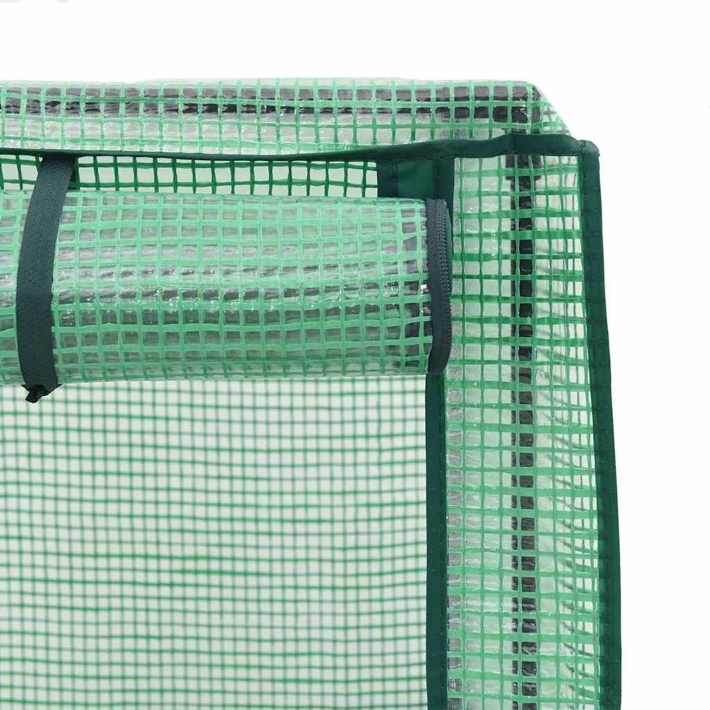 højbed med drivhusovertræk 160x40x138 cm rattan-look